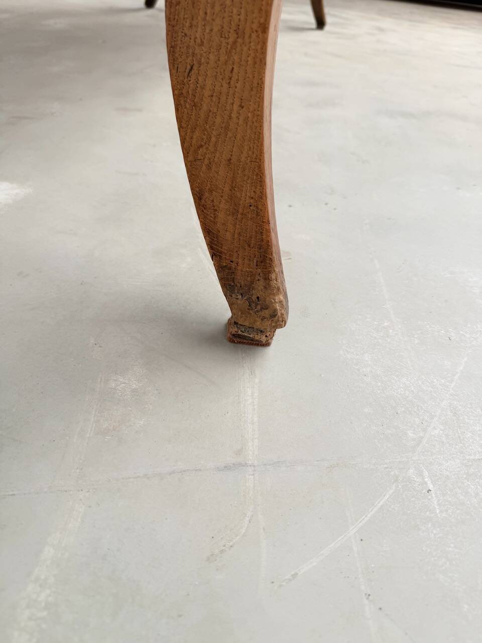 19th century walnut drapery table 2m1