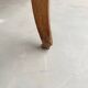 19th century walnut drapery table 2m1