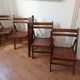 4 chaises bois vintage pliantes
