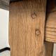 Grande table de ferme en chêne massif avec ses rallonges, années 50