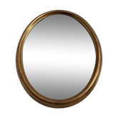 Miroir vintage allemand dans un cadre en bois doré, années 1960