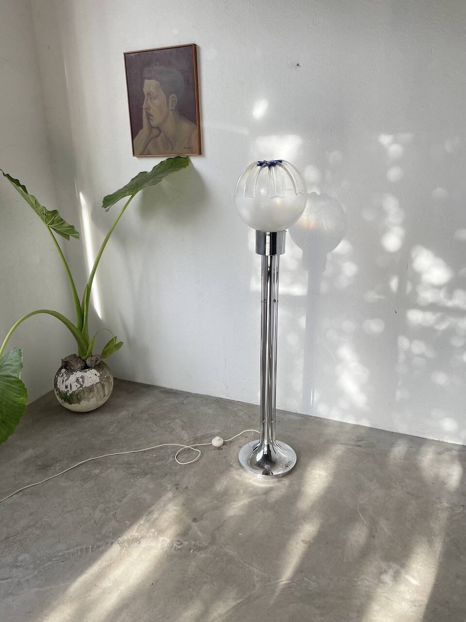 Mazzega floor lamp 1970 Murano glass