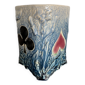 Cache-pot Art Déco cartes