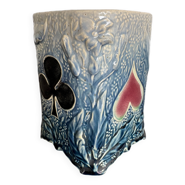 Art Deco playing card planter