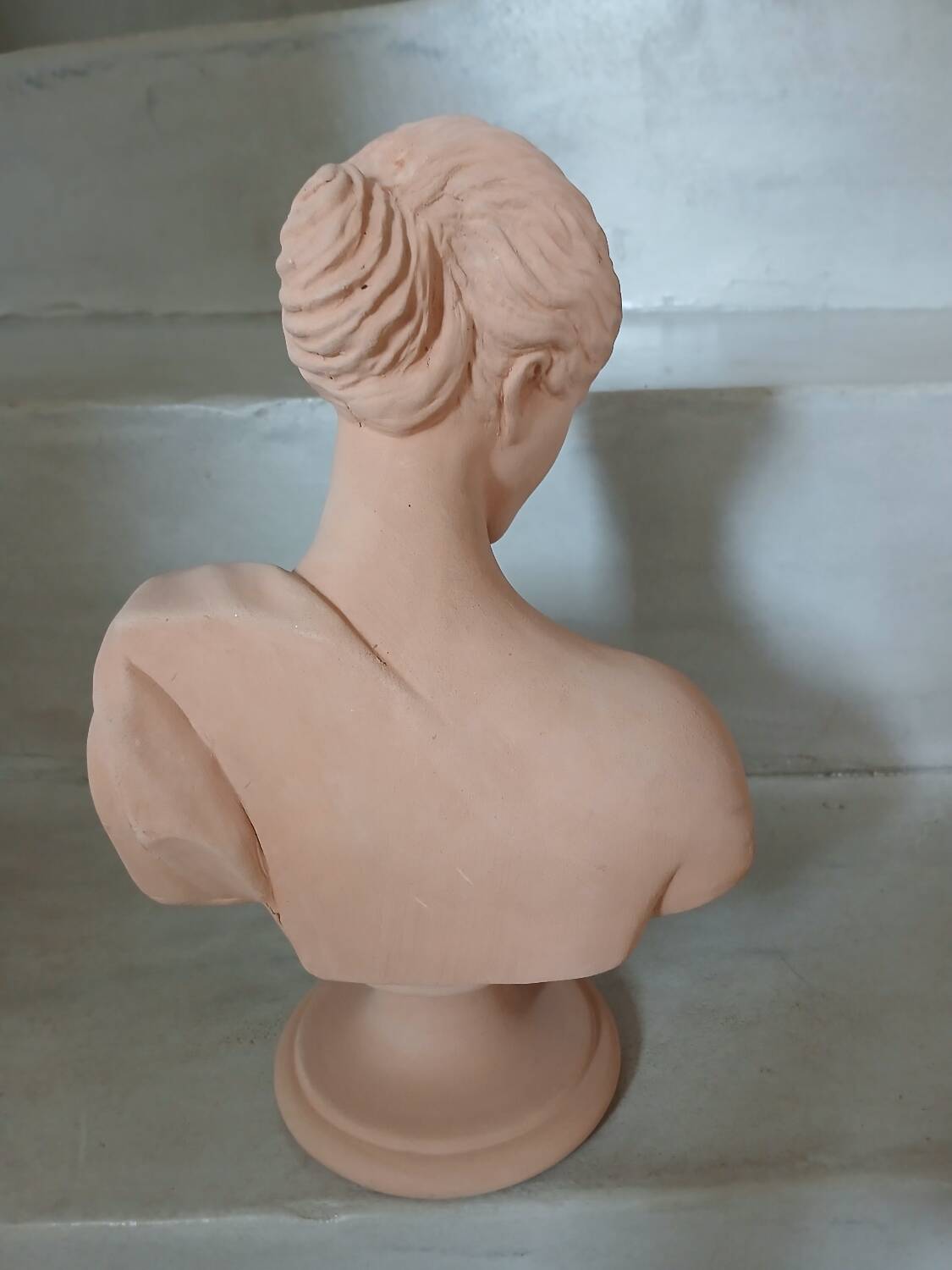 Terracotta bust of a woman
