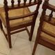 Paire de chaises cannées