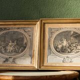 Pair of 18th century engravings, Nicolas Delaunay