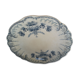 Serving dish, Saint Amand iron earth and Regency model hamage