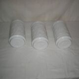 opaline jars with relief patterns