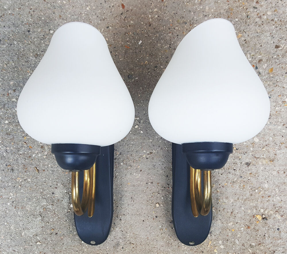 Pair wall lamps 50s 60s