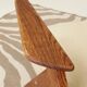 Scandinavian beige boucle armchair modern design rustic oak