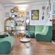 Modular green corner sofa 1970s