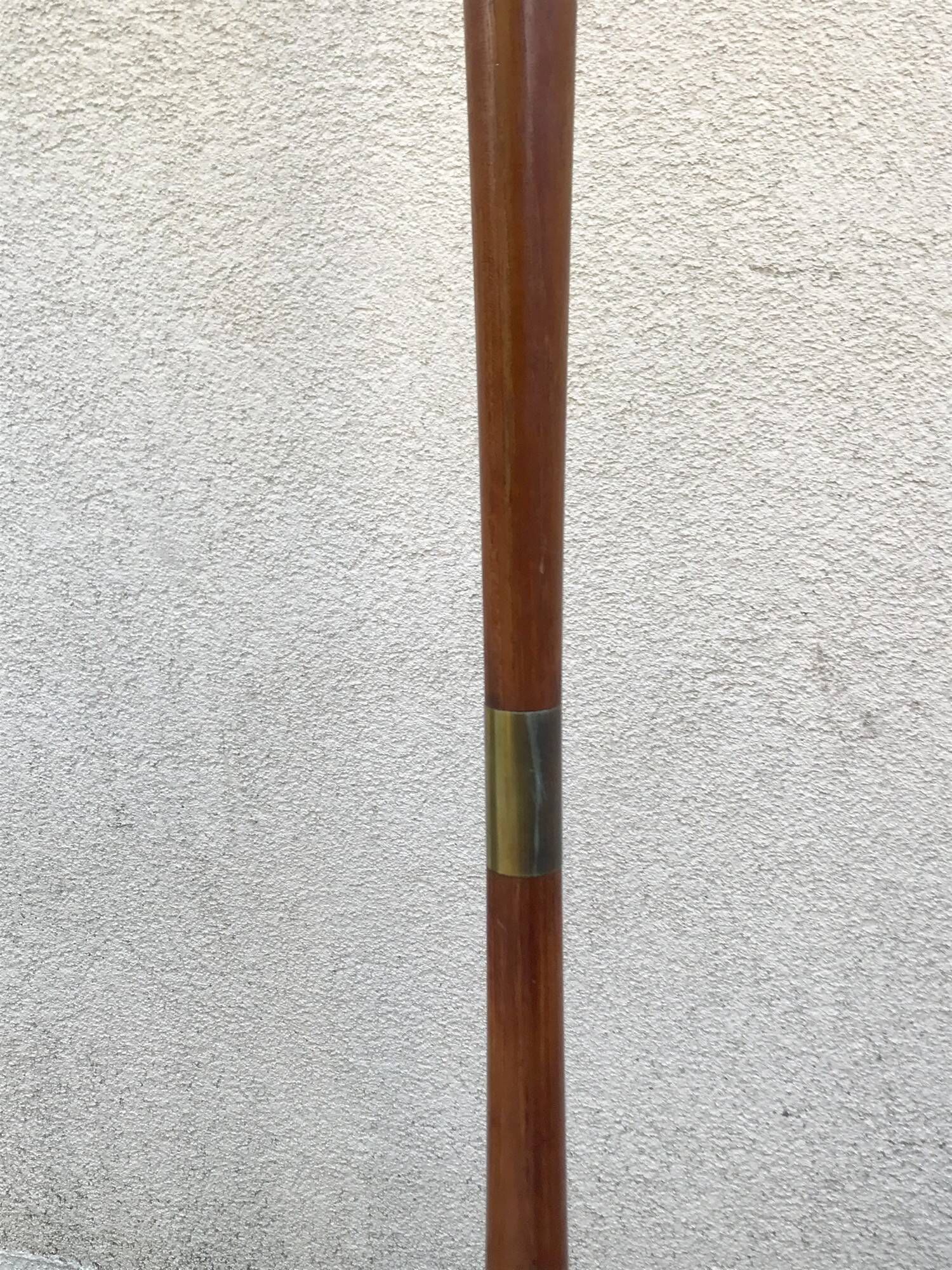 Scandinavian floor lamp in vintage teak 60s