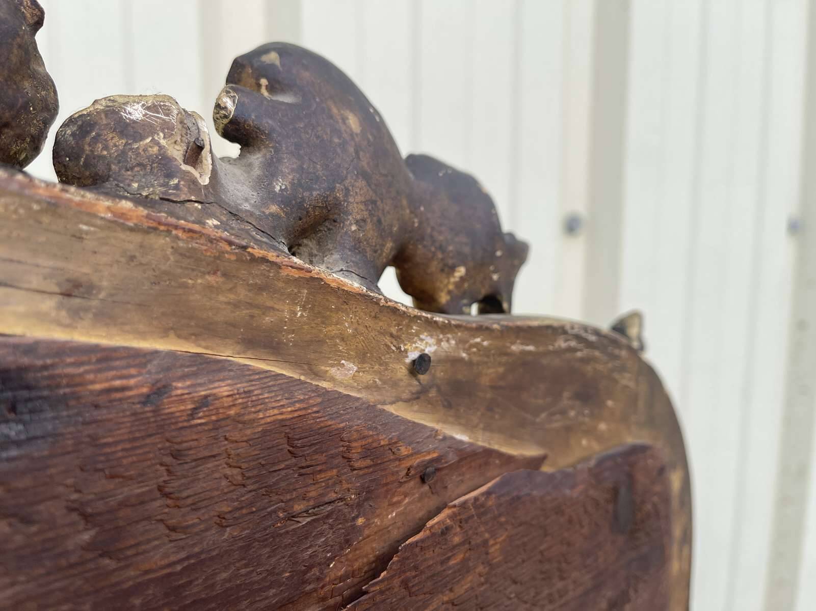 Louis XV mirror, early 19th century, restored.
