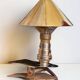70s mushroom clip lamp