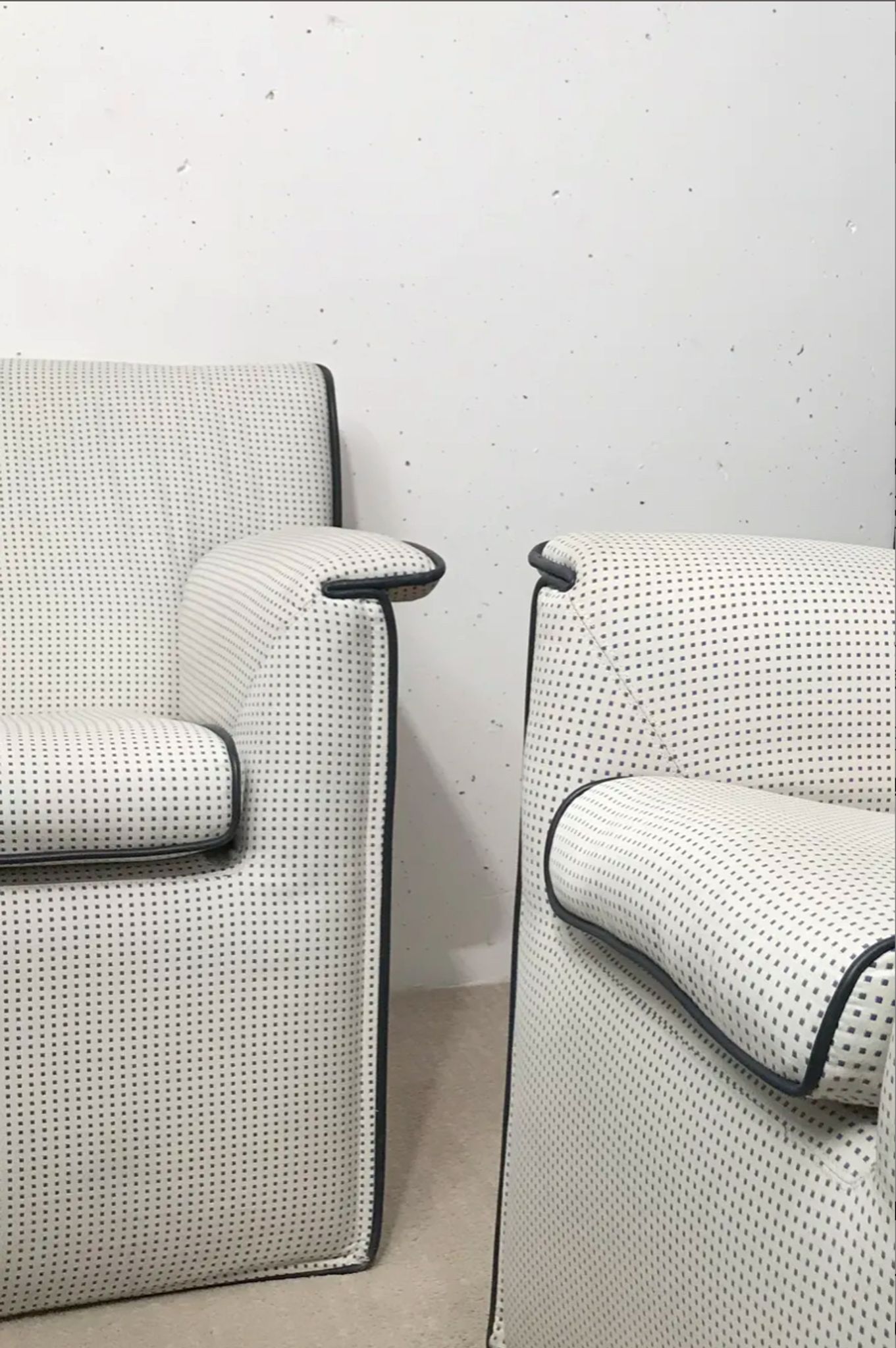 Pair of armchairs Laurianetta Afra and Tobia Scarpa, B&B Italia 1978