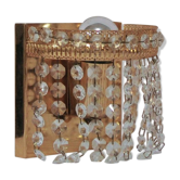 Vintage brass wall lamp beads