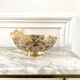 Vacuum pocket enamelled brass cut
