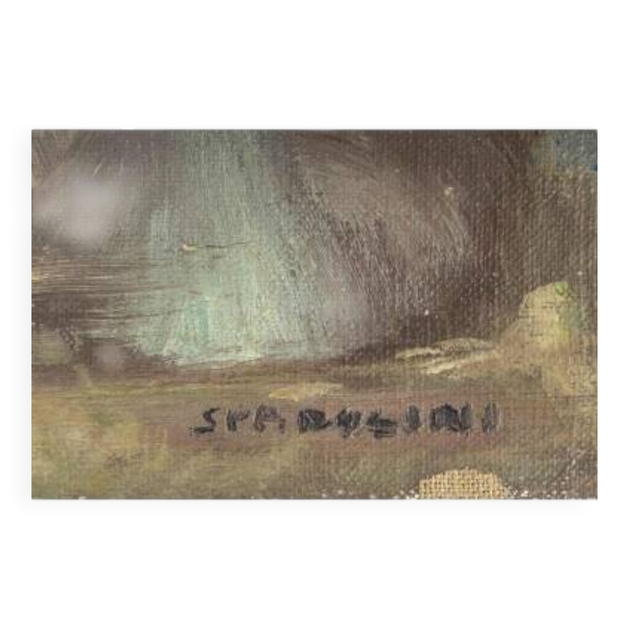 Peinture, huile sur toile, Les danseuses, signé Spadolini, début du XXème s