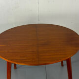 Table à manger ronde extensible moderniste danoise du milieu du siècle, 19