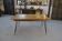 Oak table with cast iron and bronze legs, Italian design, 1960s