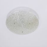 Round textured glass ceiling light J. T. Kalmar mid-century, Austria, 1960s