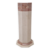 Italian marble pedestal, 1980s