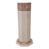Italian marble pedestal, 1980s