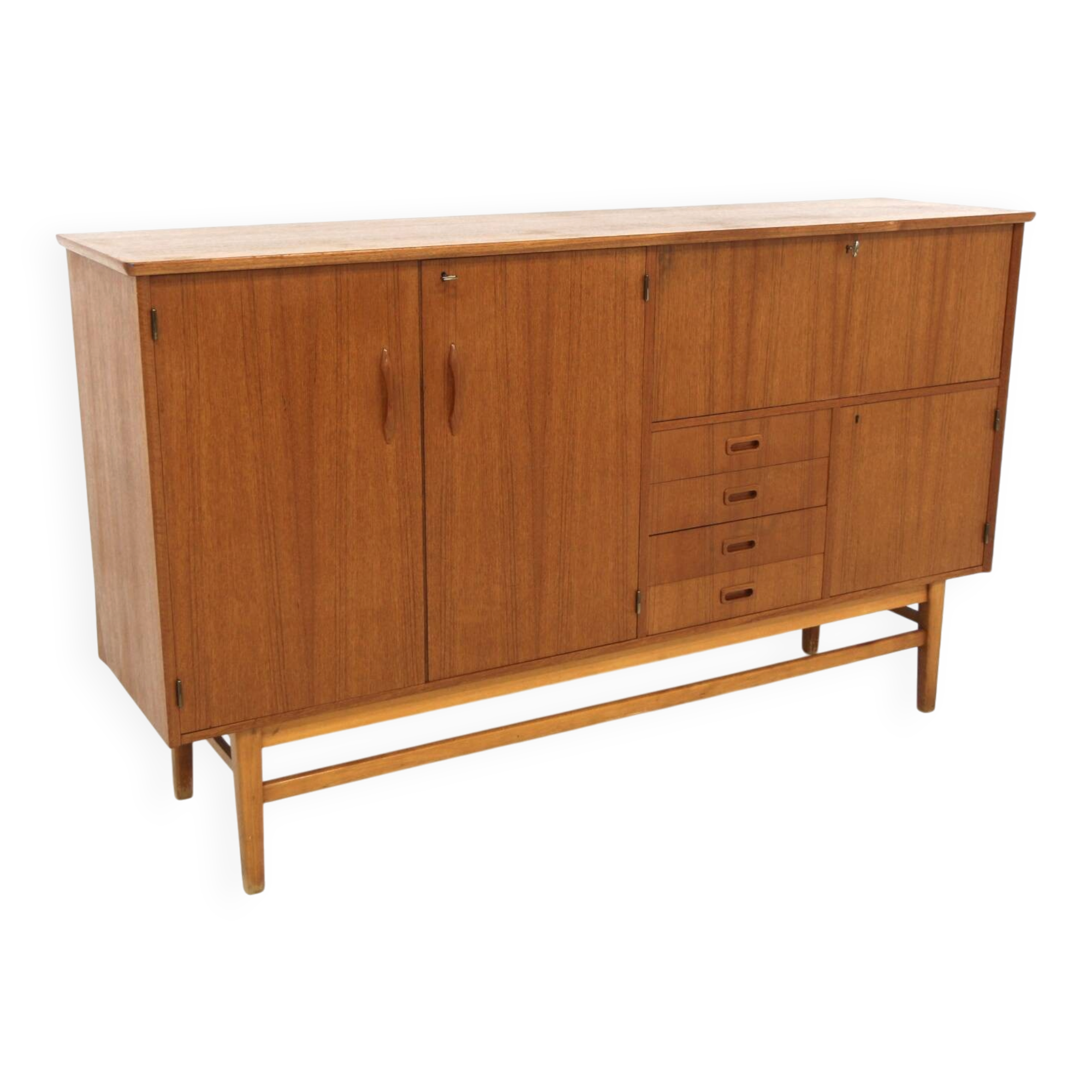 Enfilade scandinave en teck, Suède, 1960