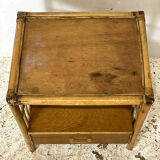 Vintage rattan bedside table 60's