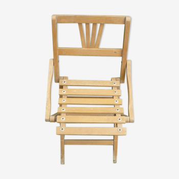 Wooden folding child chair