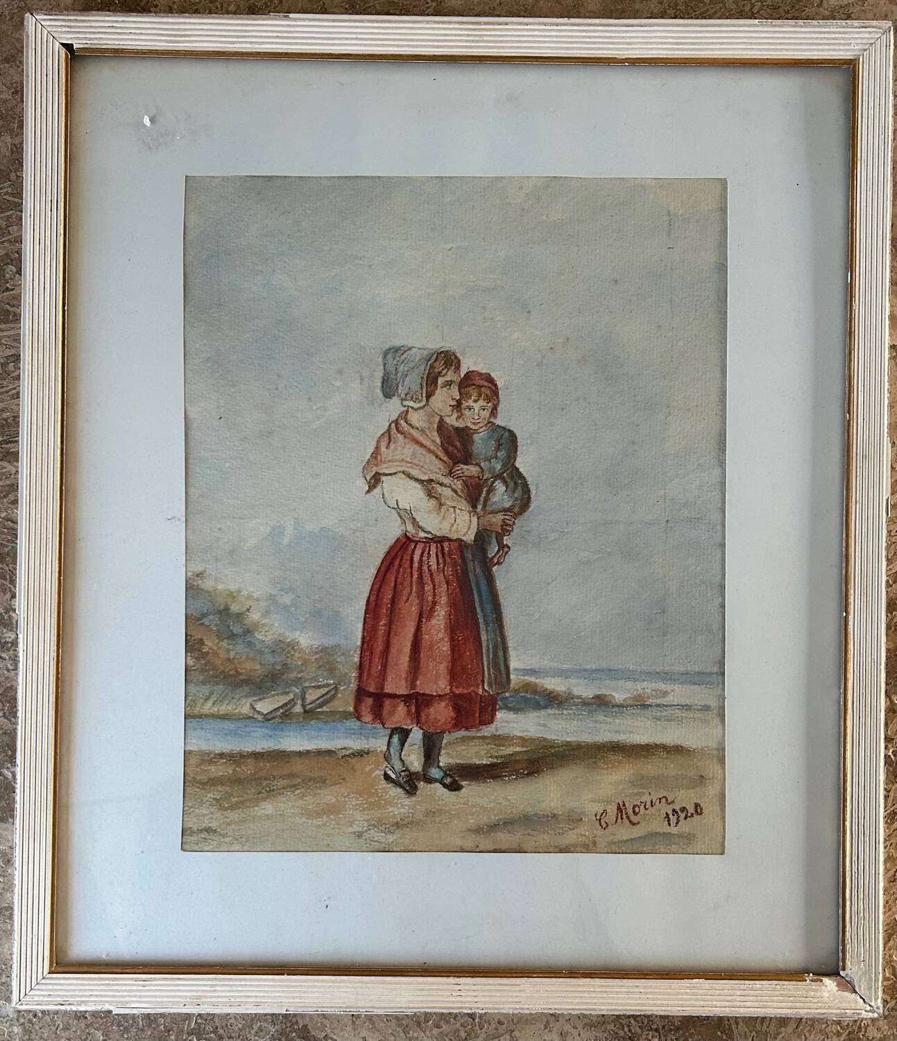 A woman and her child