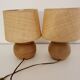 Pair of ceramic bedside lamps