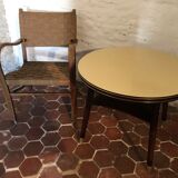 Vintage two-plated round coffee table