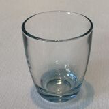 Lot of 6 shot glasses smoked with their metal holders