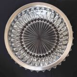 Silver rimmed glass empty pocket