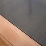 Scandinavian coffee table smoked glass