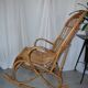 Rocking chair en rotin