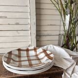 Lot de 5 assiettes vintage