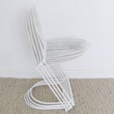Set of 4 Vintage Postmodern Cantilever ' Swing ' Dining Chairs By Jutta & Herbert Ohl For Rosenthal