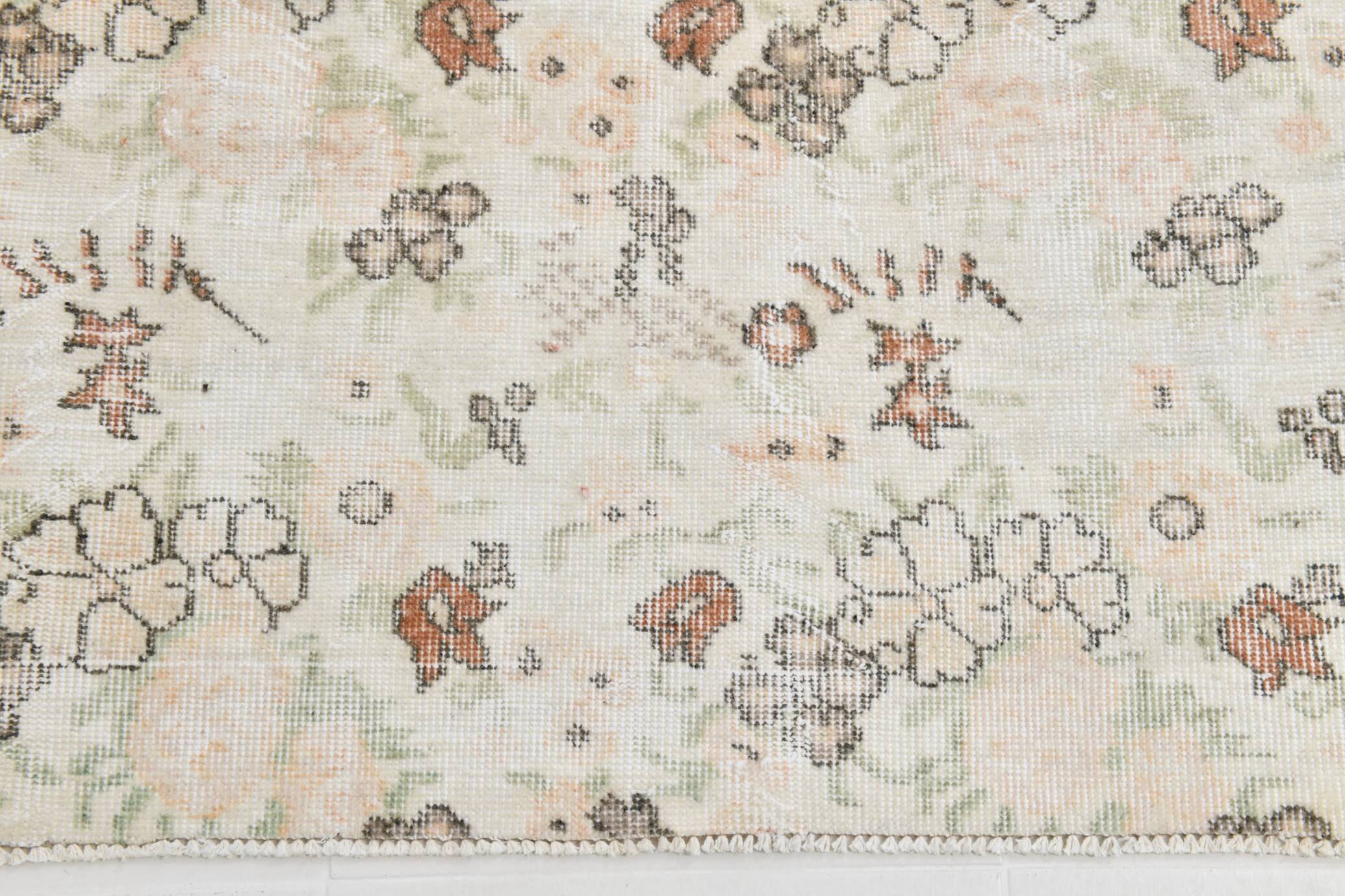 Tapis vintage en laine tapi beige 286x186