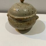 Small sugar bowl pottery the owl