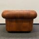 Vintage chesterfield brown leather club chair