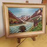 Mountain landscape painting