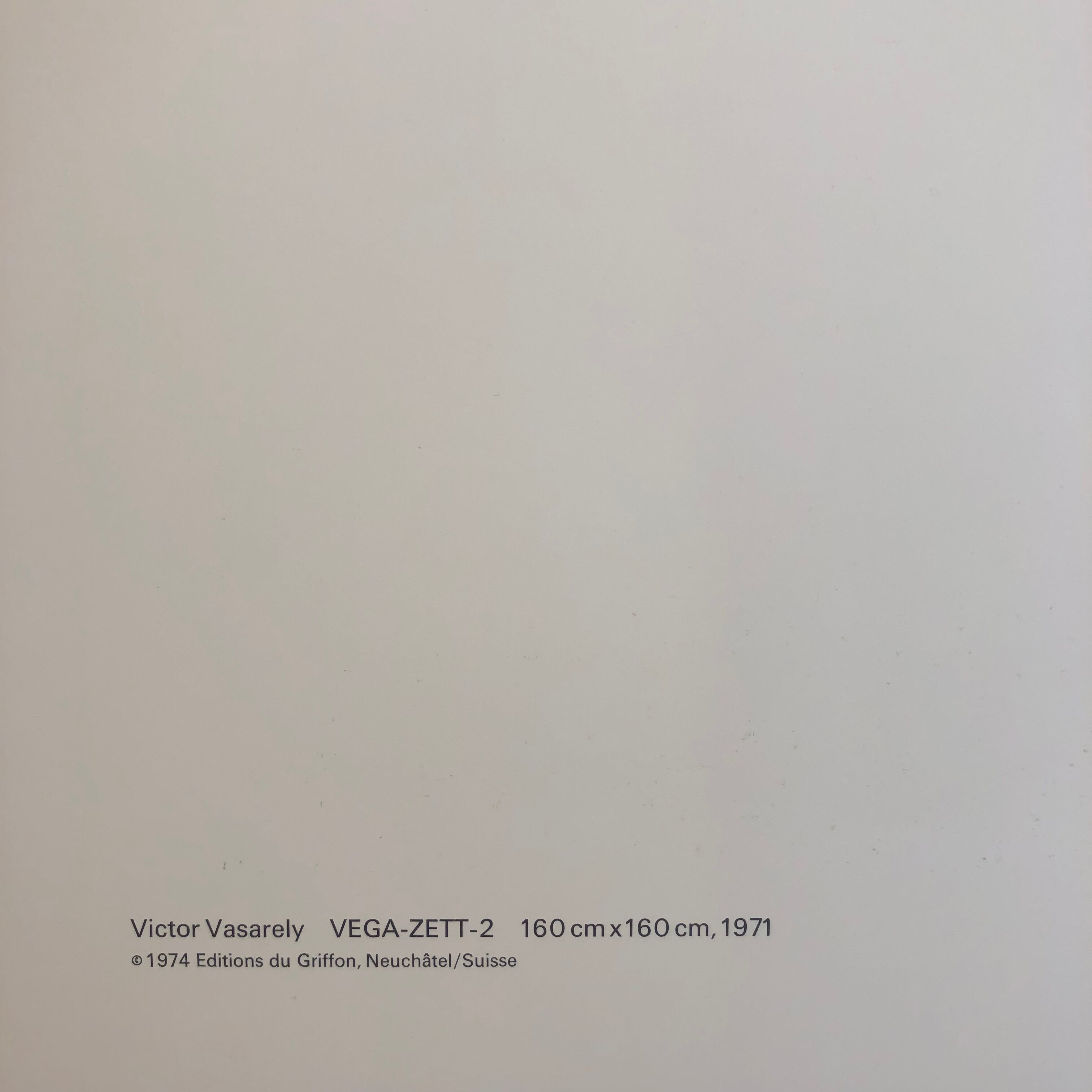 Heliogravure Vega - Zett by Victor Vasarely 60x60cm, print from 1974