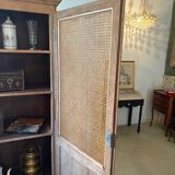 Cane-work oak bonnetière