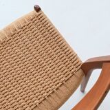 Arne Wahl Iversen set of six dining chairs in teak Glyngore Denmark 1960