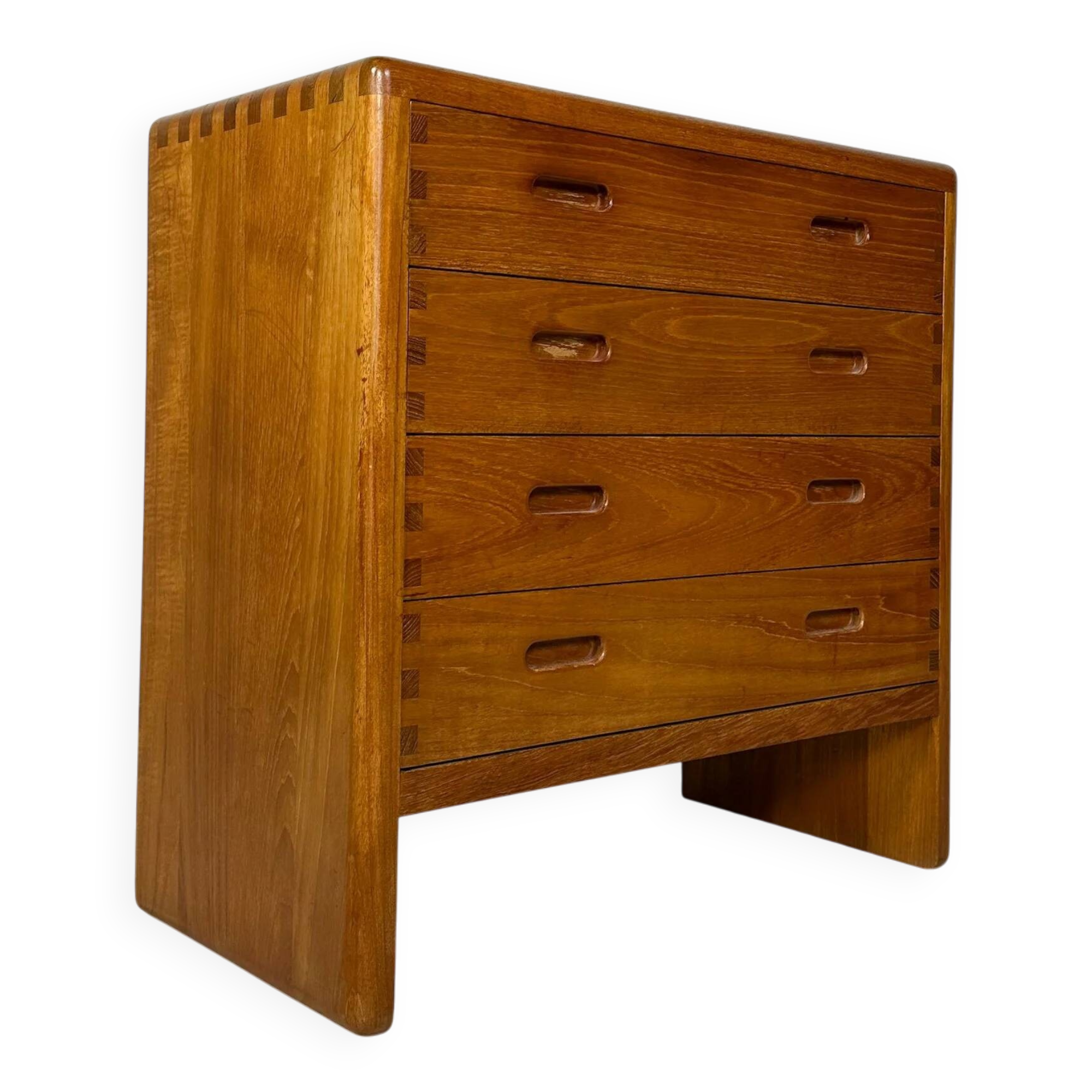 1960s Vintage Danish Teak Dresser Chest of Drawers by Niels Bach