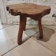 Small brutalist tripod coffee table