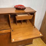 Mid Century Retro Vintage Teak Sideboard 1960 Bureau Flap + Cocktail Bar
